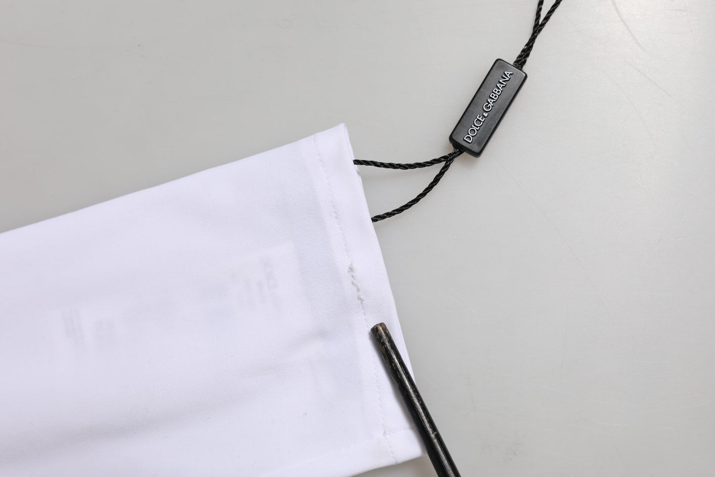 Dolce & Gabbana White Nylon Fingerless Elbow Length Women Gloves