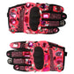 Dolce & Gabbana Black Pink Crystal Wrist Length Mitten Gloves