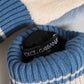 Dolce & Gabbana Blue Acrylic Knitted Fur Wrist Mitten Gloves