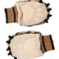 Dolce & Gabbana Brown Leopard Knitted Fur Wrist Mitten Gloves