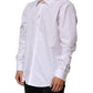 Dolce & Gabbana White Cotton Collared Long Sleeve Men Dress Shirt