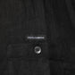 Carhartt Wip Black Linen Collared Short Sleeve Polo Shirt Mens T-Shirt