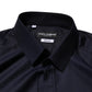 Dolce & Gabbana Blue Cotton Collared Long Sleeve GOLD Men Dress Shirt