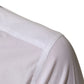 Dolce & Gabbana White Logo Cotton Collared GOLD Dress Shirt