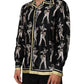 Dolce & Gabbana Black Silk Pin Up Printed Button Down Shirt