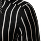 Dolce & Gabbana Black White Stripes Men MARTINI Dress Shirt