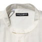 Dolce & Gabbana White Cotton Floral Print Button Down Shirt