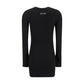 Marine Serre Black Cotton Casual Dress