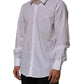 Dolce & Gabbana White Cotton Collared Men MARTINI Dress Shirt