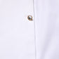 Dolce & Gabbana White Cotton Collared Bib GOLD Dress Shirt