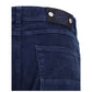 Stone Island Blue Cotton Straight-Leg Jeans