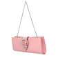 Jimmy Choo Pink Satin Clutch Bag