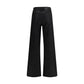 7FOR Black Cotton Flared Jeans