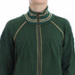 John Galliano Green Mock Zip Cardigan Sweatshirt Sweater Jacket