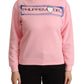 Philippe Model Pink Printed Long Sleeves Pullover Sweater