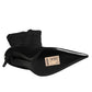 Dolce & Gabbana Black Cotton Stretch High Heels Boots Shoes