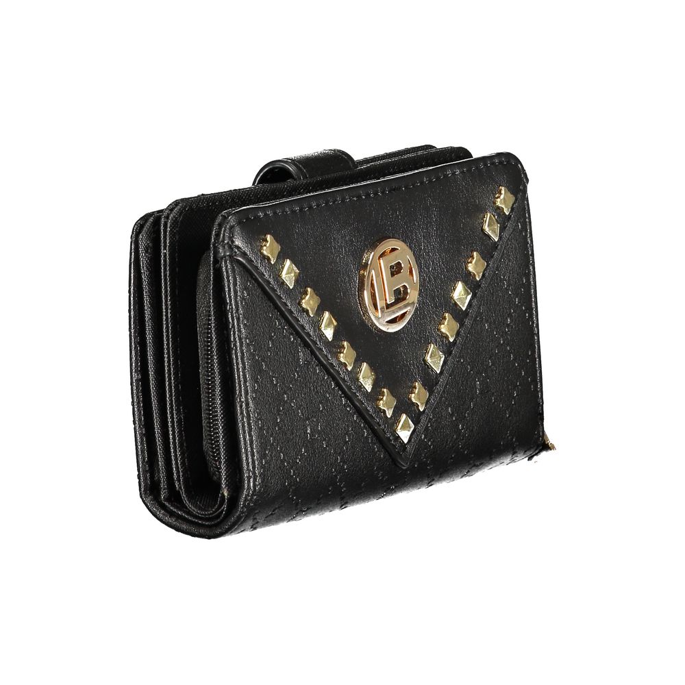 Laura Biagiotti Black Polyurethane Women Wallet