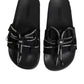 Dolce & Gabbana Black logo print Slides Beachwear Shoes