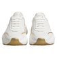 Dolce & Gabbana White Gold Daymaster Low Top Sneakers Shoes