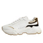 Dolce & Gabbana White Gold Daymaster Low Top Sneakers Shoes