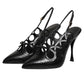 Dolce & Gabbana Leather High Heels Slingback Shoes
