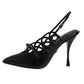 Dolce & Gabbana Leather High Heels Slingback Shoes