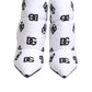 Dolce & Gabbana White DG Logo Heels Short Boots  Shoes