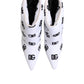 Dolce & Gabbana White DG Logo Heels Short Boots  Shoes