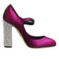 Dolce & Gabbana Pink Embellished High Heels Pumps Shoes