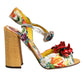 Dolce & Gabbana Multicolor Floral Crystal Embellished Sandals Shoes