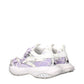 Versace White Fabric Chunky Sneakers