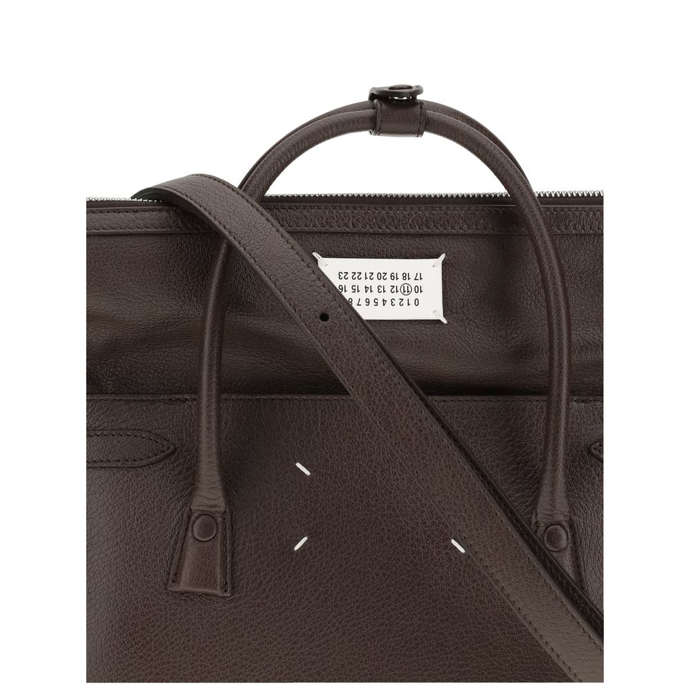 Margiela Brown Calf Leather Bos Taurus Handbag