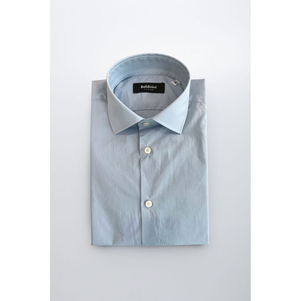 Baldinini Trend Light Blue Cotton Shirt