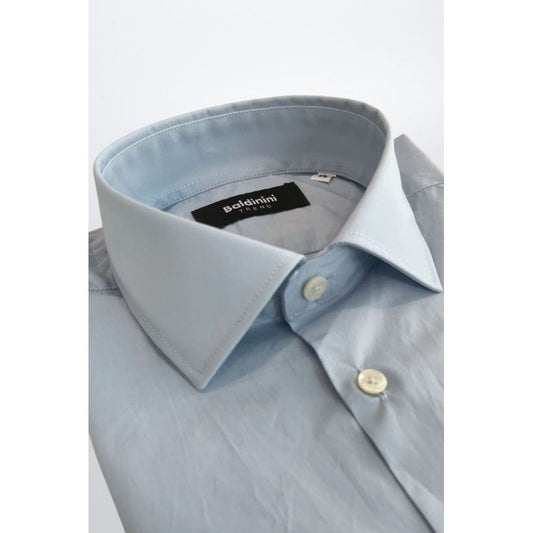 Baldinini Trend Light Blue Cotton Shirt