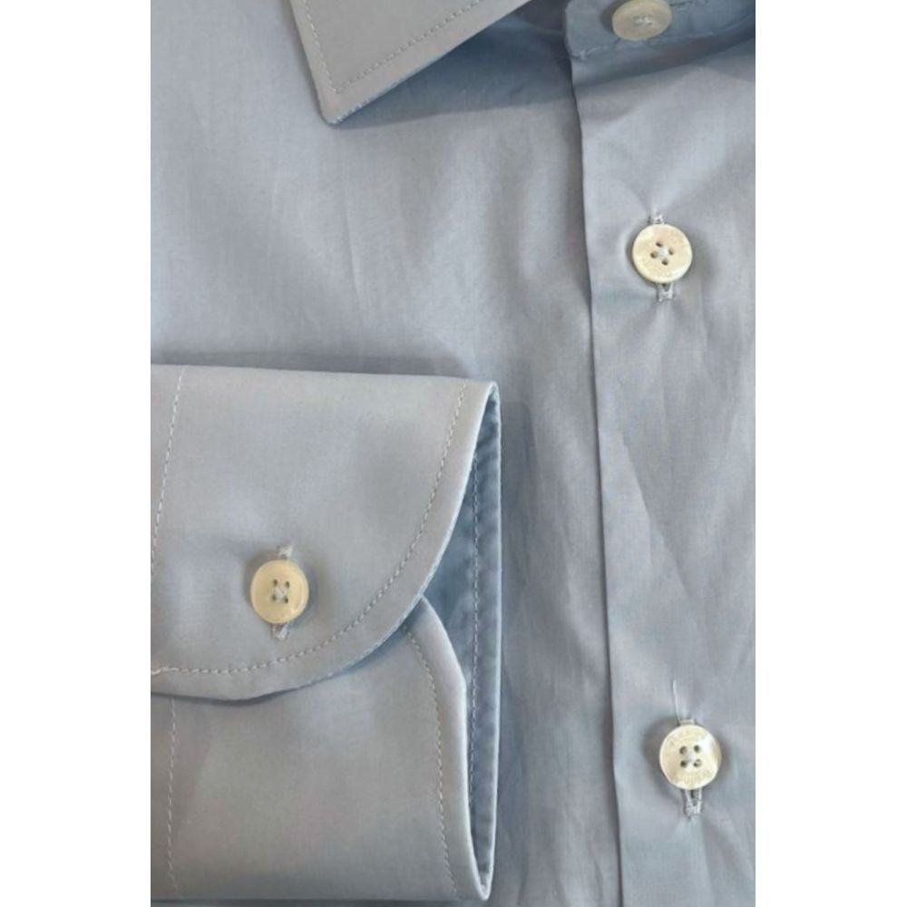 Baldinini Trend Light Blue Cotton Shirt