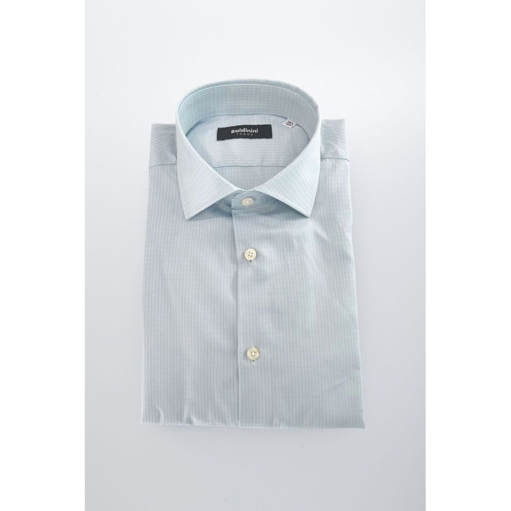 Baldinini Trend Light Blue Cotton Shirt