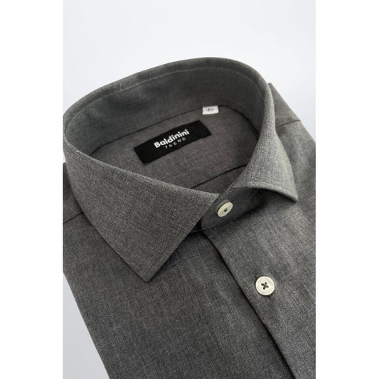 Baldinini Trend Gray Cotton Shirt