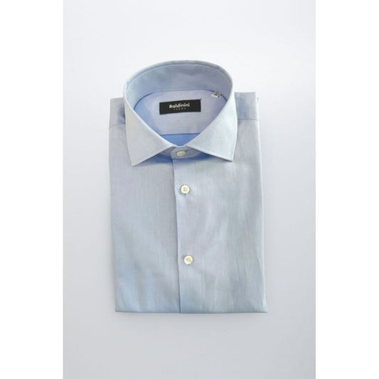 Baldinini Trend Light Blue Cotton Shirt