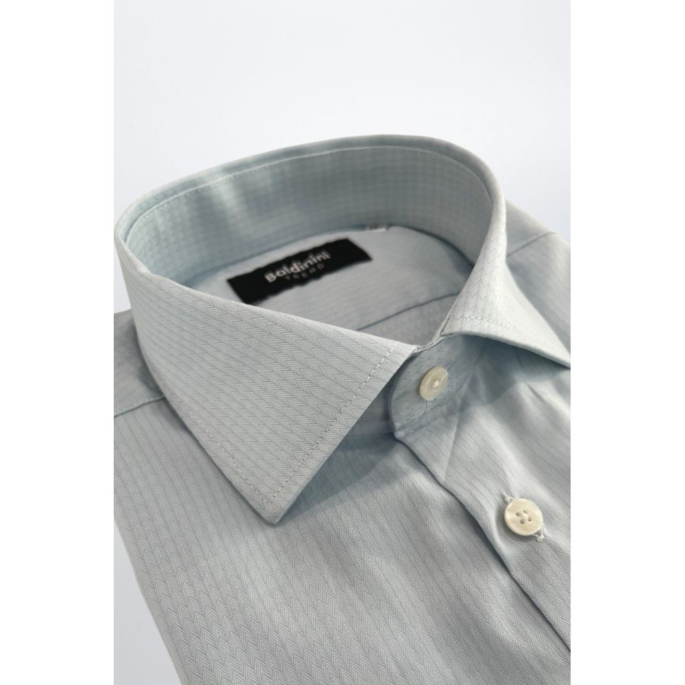 Baldinini Trend Light Blue Cotton Shirt