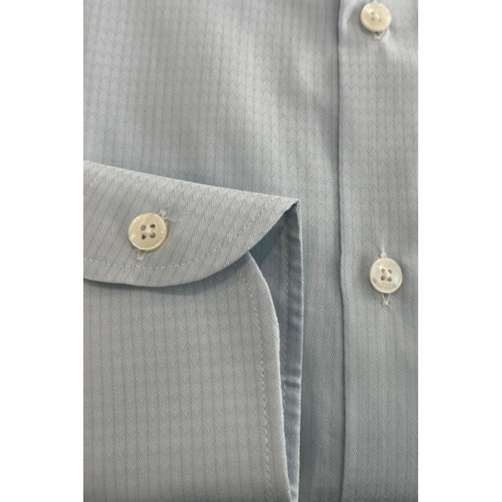 Baldinini Trend Light Blue Cotton Shirt
