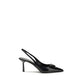 Prada Black Calf Leather Bos Taurus High Heel Pumps