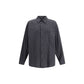 Balenciaga Black Wool Pattern Shirt