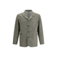 Finamore Green Fleece Wool Coat