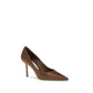 Jimmy Choo Brown Silk Pumps