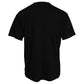 Balenciaga Black Cotton Logo Print Crew Neck Short Sleeves T-shirt Mens T-Shirt