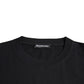 Balenciaga Black Cotton Logo Print Crew Neck Short Sleeves T-shirt Mens T-Shirt