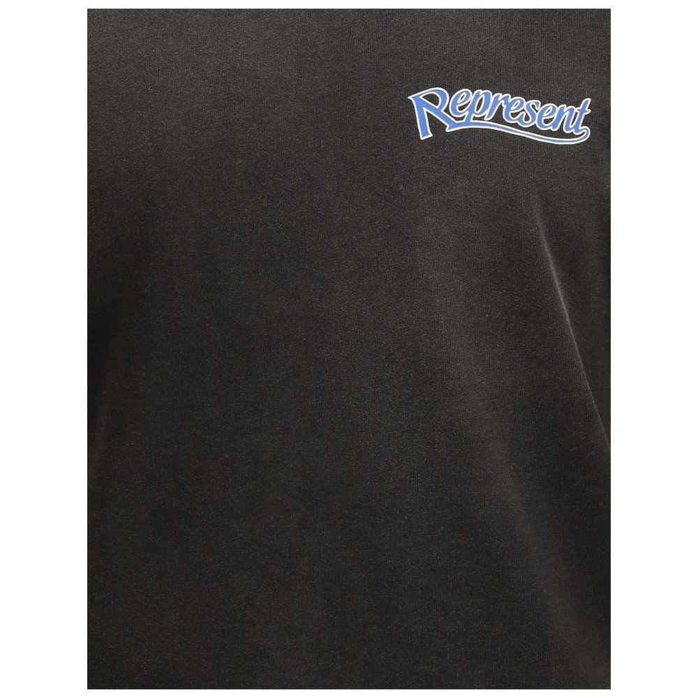 Represent Gray Cotton T-Shirt Mens T-Shirt