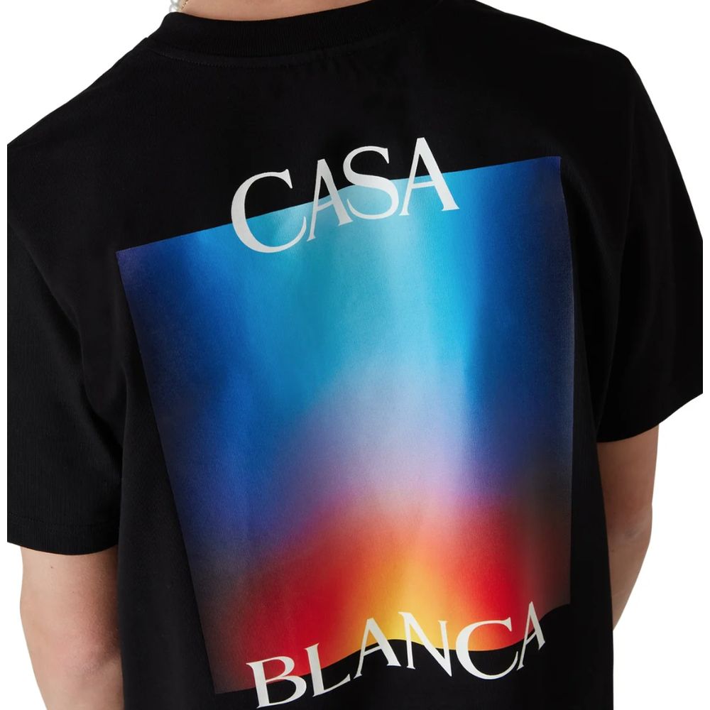 Casablanca Black Cotton T-Shirt Mens T-Shirt