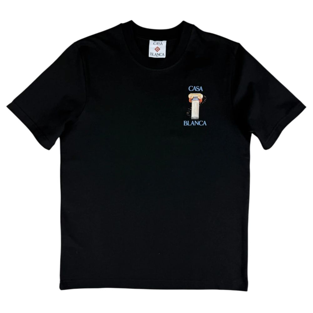 Casablanca Black Cotton T-Shirt Mens T-Shirt