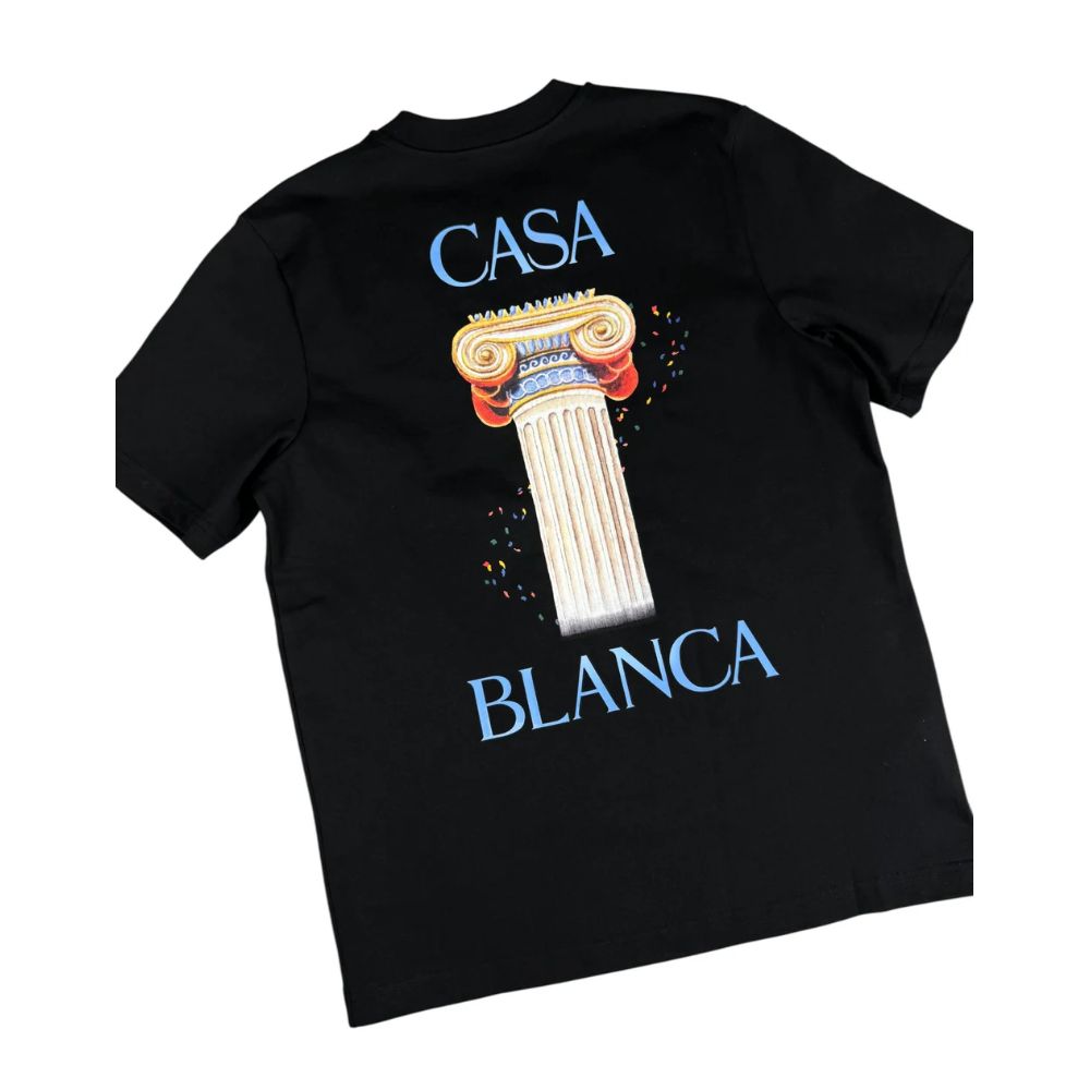Casablanca Black Cotton T-Shirt Mens T-Shirt